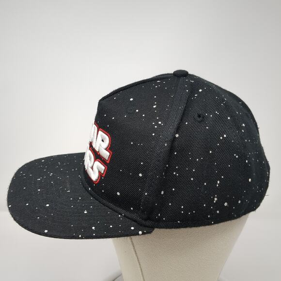Star Wars Snapback 5 Panel Cap Black One Size Adjustable Embroidered Lined Print - Picture 3 of 10